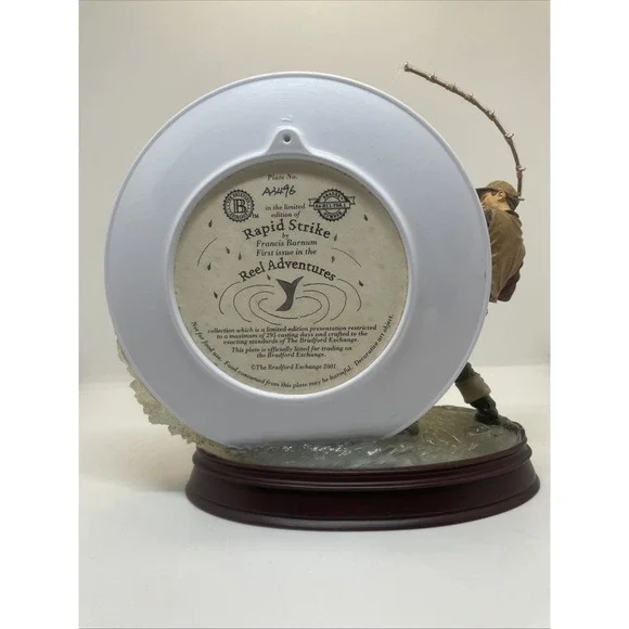 Bradford Exchange Rapid Strike Fishing Fisherman and Fish Decorative Plate - Picture 7 of 15